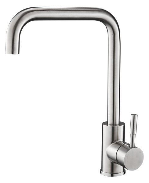 Rubinetto da cucina in acciaio inox Rubinetto a bassa pressione Miscelatore monocomando Rubinetto opaco Miscelatore monocomando Rubinetto per lavello da cucina