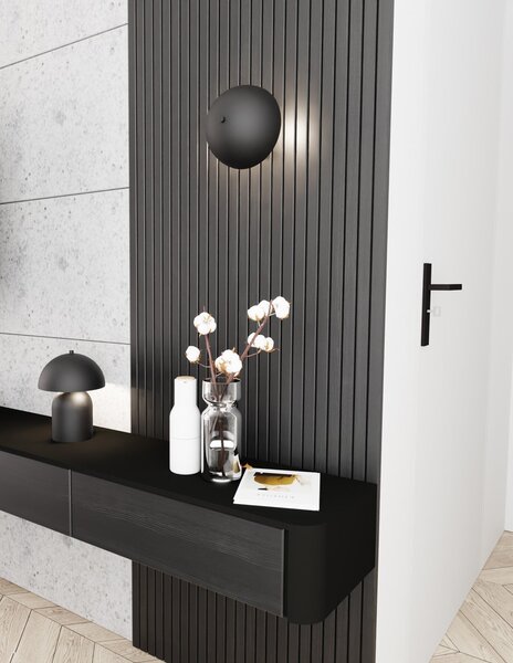 Lampada Da Tavolo Moderna Ennosigaeo Acciaio Nero 2 Luci G9