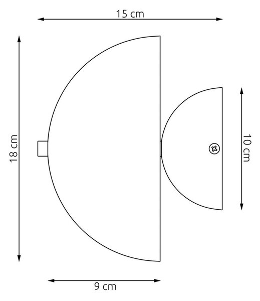 Applique Moderna Ennosigaeo Acciaio Arancione 2 Luci G9