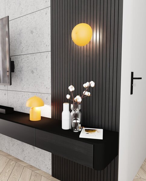Lampada Da Tavolo Moderna Ennosigaeo Acciaio Arancione 2 Luci G9