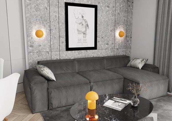 Lampada Da Tavolo Moderna Ennosigaeo Acciaio Arancione 2 Luci G9