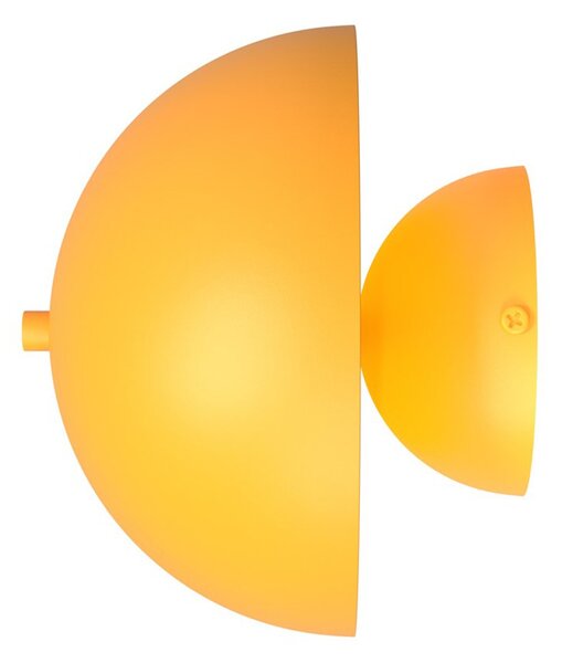 Applique Moderna Ennosigaeo Acciaio Arancione 2 Luci G9