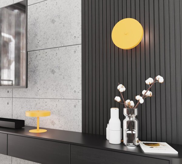 Applique Minimal Ennosigaeo Acciaio Arancione 2 Luci G9