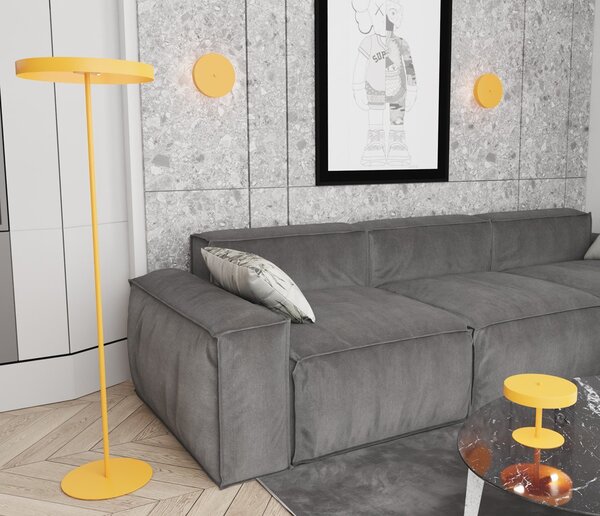 Applique Minimal Ennosigaeo Acciaio Arancione 2 Luci G9