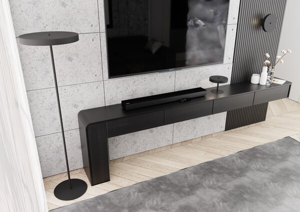 Applique Minimal Ennosigaeo Acciaio Nero 2 Luci G9