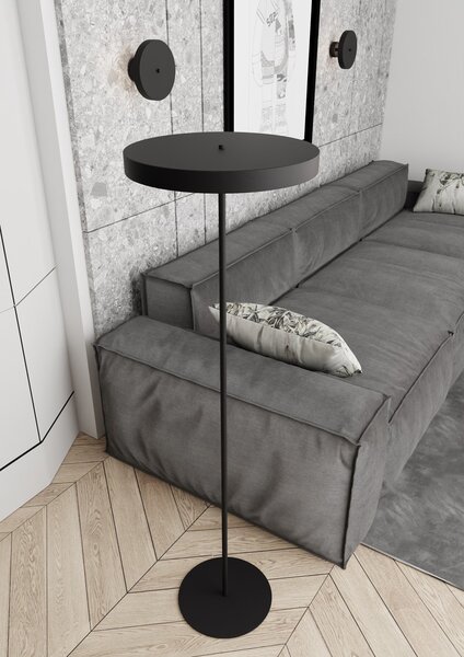 Piantana Minimal Ennosigaeo Acciaio Nero 3 Luci G9