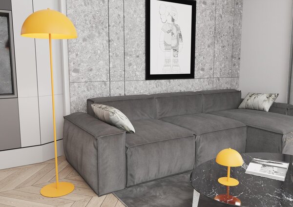 Piantana Moderno Pallade Acciaio Arancione 1 Luce E27