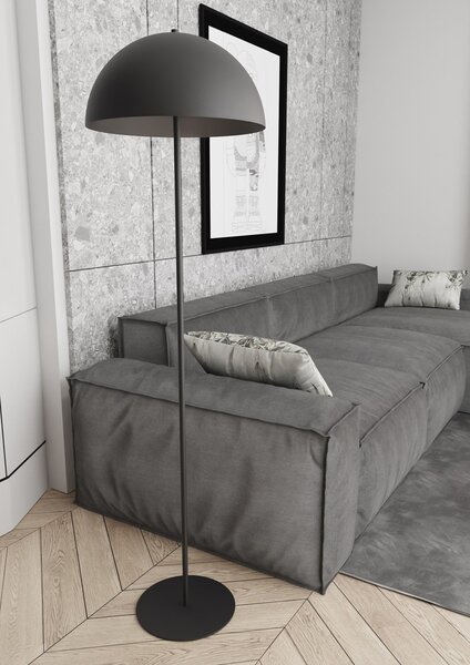 Piantana Moderno Gradivo Acciaio Nero 1 Luce E27