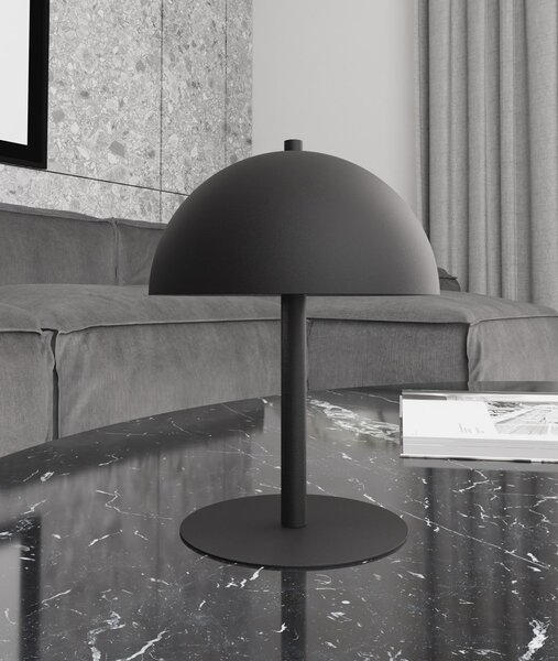 Lampada Da Tavolo Moderna Gradivo Acciaio Nero 2 Luci G9