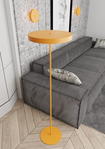 Piantana Minimal Ennosigaeo Acciaio Arancione 3 Luci G9