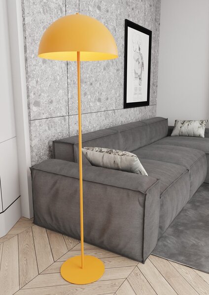 Piantana Moderno Pallade Acciaio Arancione 1 Luce E27