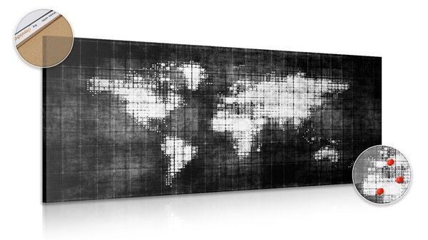 Quadri di sughero - Wooden Stories [Cork Map] - 60x40