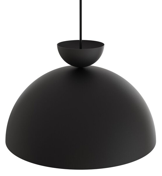 Lampadario Minimal Mulciber Acciaio Nero 1 Luce Gx53
