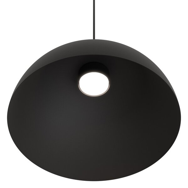 Lampadario Minimal Mulciber Acciaio Nero 1 Luce Gx53
