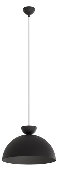 Lampadario Minimal Mulciber Acciaio Nero 1 Luce Gx53