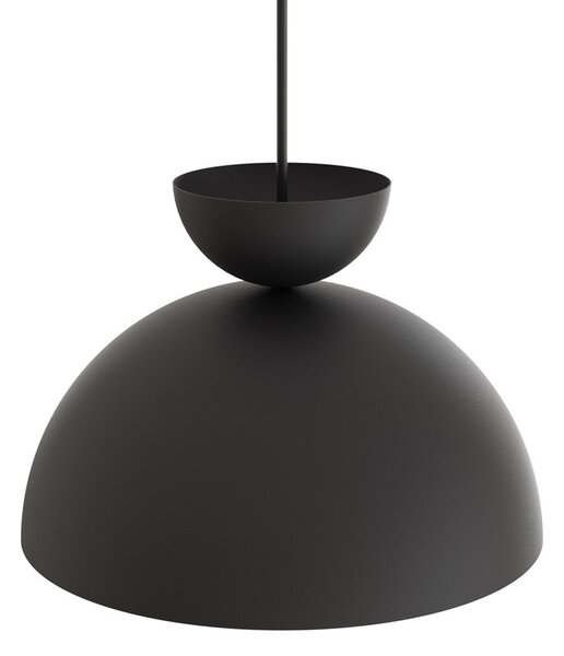 Lampadario Minimal Mulciber Acciaio Nero E Bianco 1 Luce Gx53
