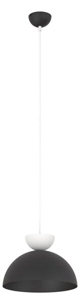 Lampadario Minimal Mulciber Acciaio Nero Bianco 1 Luce Gx53
