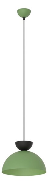 Lampadario Minimal Venus Acciaio Nero Verde Small 1 Luce Gx53