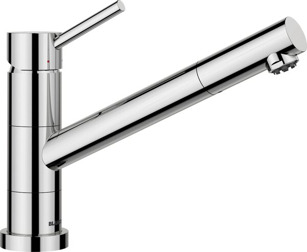 Blanco Miscelatore monocomando da cucina a bassa pressione KANO-F, cromo lucido, montaggio su finestra, ribaltabile 527960