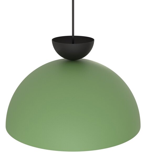 Lampadario Minimal Venus Acciaio Nero Verde Large 1 Luce Gx53