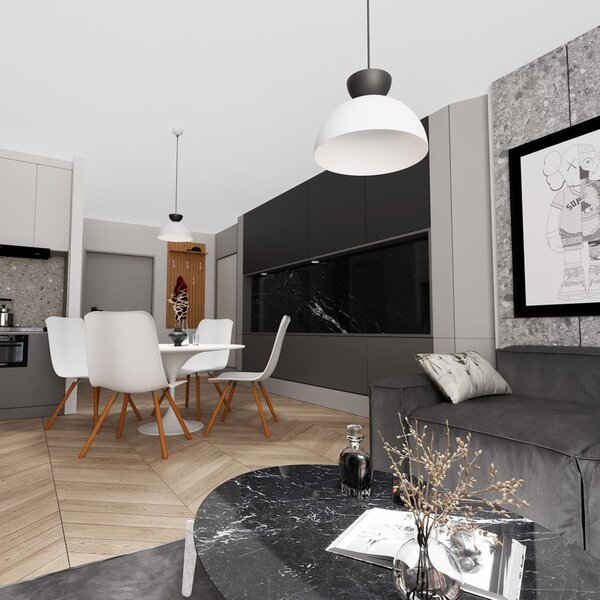 Lampadario Minimal Venus Acciaio Bianco Nero 1 Luce Gx53