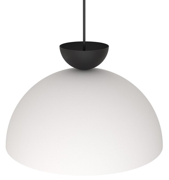 Lampadario Minimal Cyllenius Acciaio Bianco Nero 1 Luce Gx53