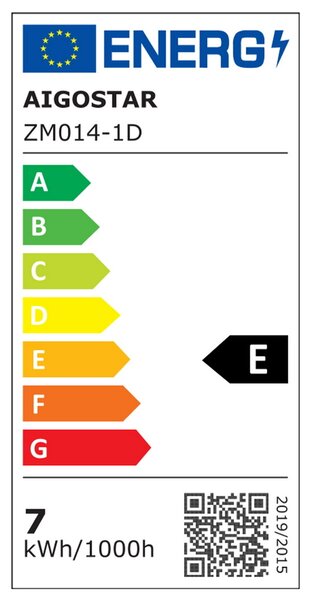 Applique Led da parete Plat 6,5W rotondo Bianco IP20 Bianco caldo 3000K Aigostar
