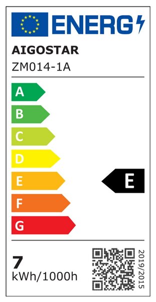Applique Led da parete Plat 6,5W rotondo Nero IP20 Bianco caldo 3000K Aigostar