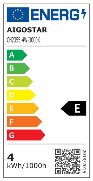 Reglette Led sottopensile 4W da 30cm Bianco caldo 3000K Aigostar