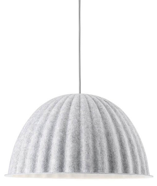 Lampada a sospensione Muuto, Under the Bell, dimmerabile, Bianco, Sala da pranzo, Tessuto / Tessile, Scandinavo