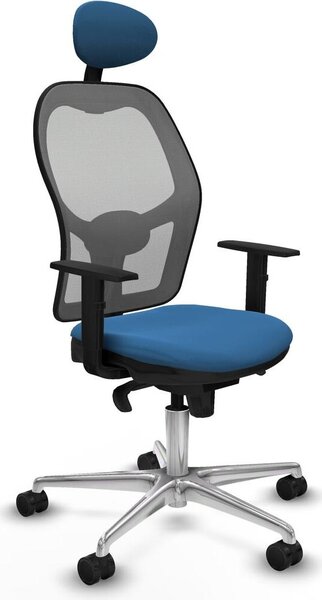 Sedia da ufficio con poggiatesta Jorquera Piqueras y Crespo 1D086N1 Blu chiaro