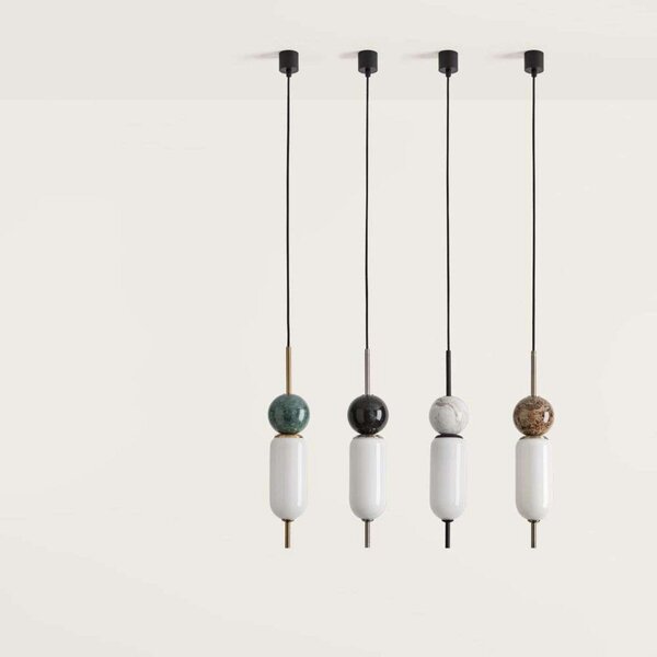 Lampada a sospensione Aromas del Campo, Anet, dimmerabile, Marrone / Ruggine, Soggiorno, Marmo, Moderno