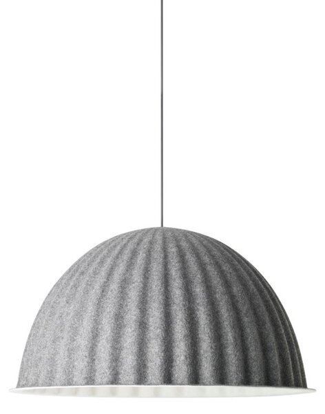 Lampada a sospensione Muuto, Under the Bell, dimmerabile, Grigio, Sala da pranzo, Tessuto / Tessile, Scandinavo