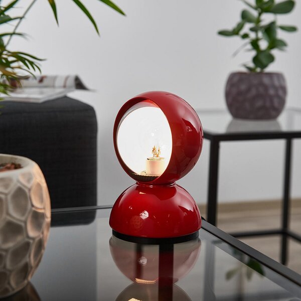 Lampade da tavolo Artemide, Eclisse, Rosso, Soggiorno, Metallo, Design
