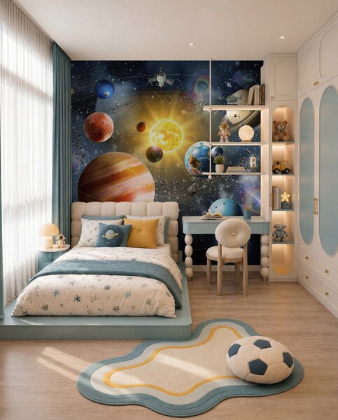 Carta da parati Spazio affascinante, sistema solare, Carta da parati Design, u97222d1 : Uwalls.it