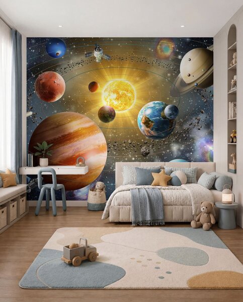 Carta da parati Spazio affascinante, sistema solare, Carta da parati Design, u97222d2 : Uwalls.it