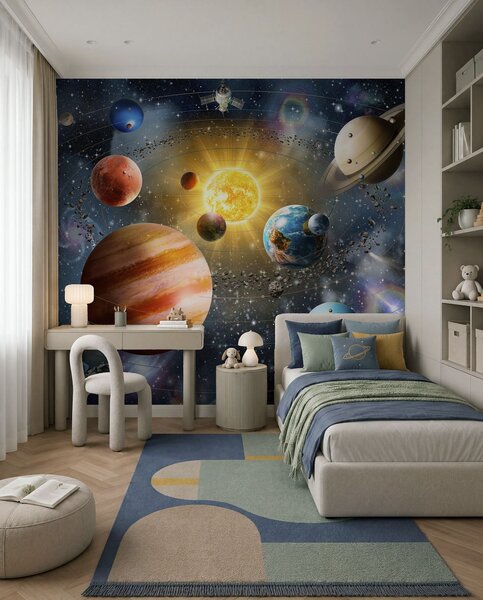 Carta da parati Spazio affascinante, sistema solare, Carta da parati Design, u97222d2 : Uwalls.it
