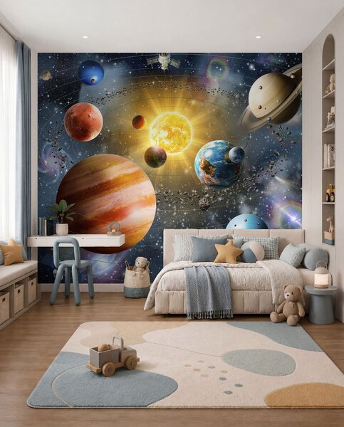 Carta da parati Spazio affascinante, sistema solare, Carta da parati Design, u97222d1 : Uwalls.it