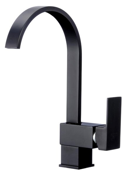 Rubinetto da cucina nero orientabile | Rubinetto per lavello | Miscelatore per lavello | Rubinetto monocomando da cucina | Miscelatore monocomando per lavello da cucina