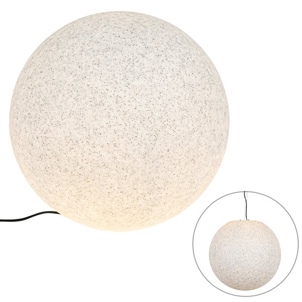 Lampada da esterno moderna, grigia, 56 cm, IP65, Nura