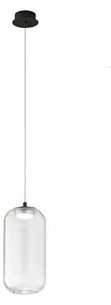 Lampadario perenz illumina hunter s1 8157 n lc 8214 tr led vetro trasparente - Perenz