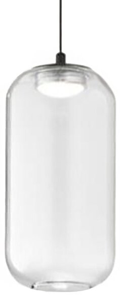 Lampadario perenz illumina hunter s5 br 8160 n lc 8214 led 2000lm vetro fumè specchiato trasparente - Perenz