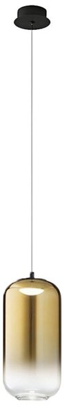 Lampadario perenz illumina hunter s1 8157 n lc 8214 or led vetro oro specchiato - Perenz