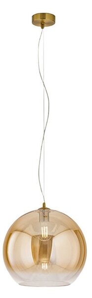 Lampadario vetro soffiato perenz planet 8524 am 35 e27 led ambra - Perenz