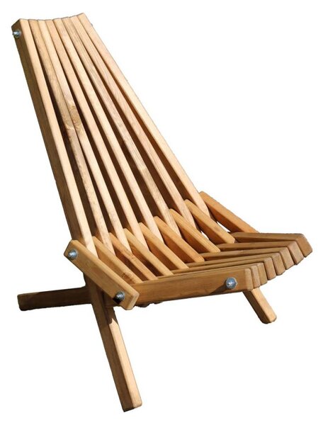 Holz4home® Sedia a sdraio scandinava in legno di pino massiccio Sedia in legno I Sedia wellness Sedia per giardino, terrazza o area wellness