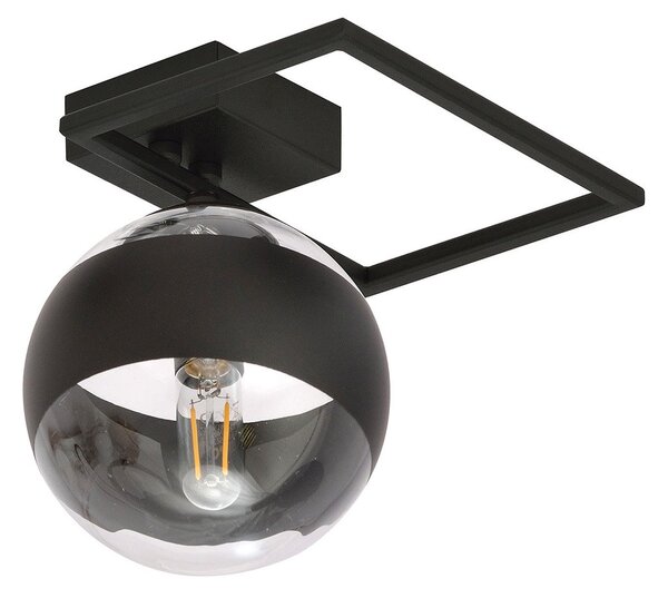 Plafoniera Moderna Perseo Acciaio Nero Mod5 Luce E14
