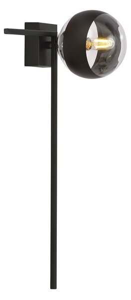 Plafoniera Moderna Perseo Acciaio Nero Mod6 1 Luce E14