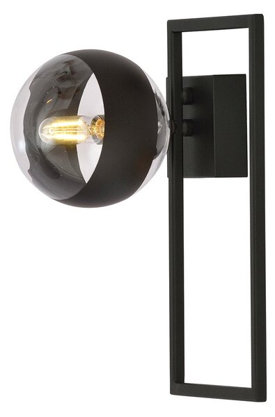Plafoniera Moderna Perseo Acciaio Nero Mod4 1 Luce E14