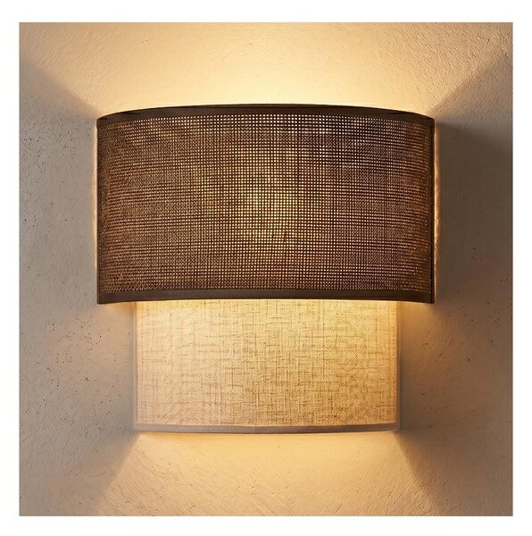 Brilagi - Applique da parete LED BOHO ECO 1xE27/10W/230V marrone/crema