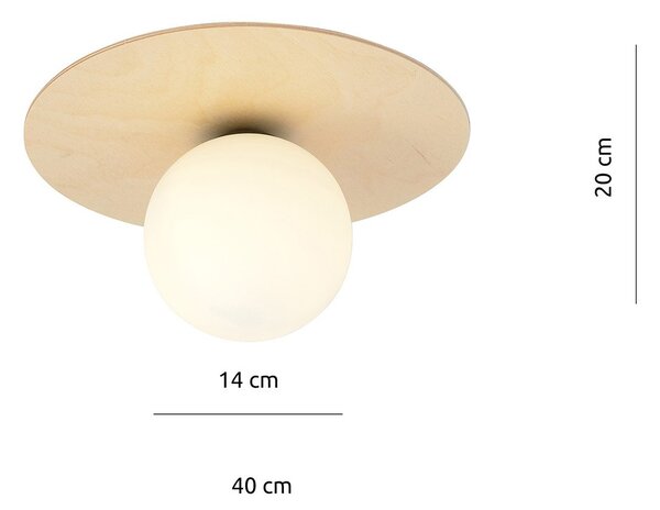Plafoniera Minimal Chelys Acciaio Marrone 1 Luce E14